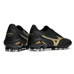 Mizuno Morelia Neo IV Elite Black and Gold Firm Ground FG Football Boot