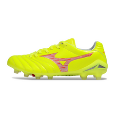 Mizuno Morelia Neo IV Pro Yellow and Red Firm Ground FG Football Boot