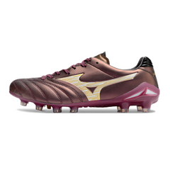 Bota de fútbol Mizuno Morelia Neo IV Pro morada para terreno firme FG