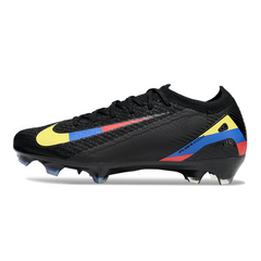Scarpa da calcio Nike Air Zoom Mercurial Vapor 16 Elite nera gialla blu e rossa per terreni compatti FG