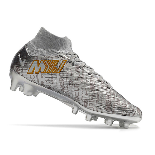 Chuteira Campo Nike Air Zoom Mercurial Superfly 9 Elite AG Prata - VENI Futebol