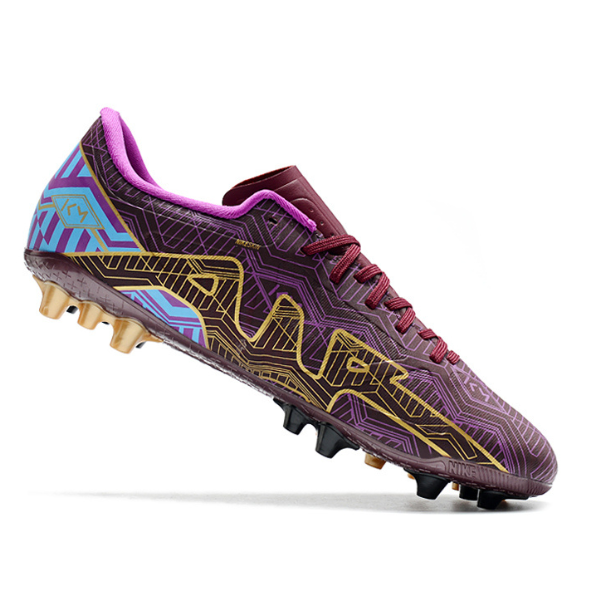 Chuteira Campo Nike Air Zoom Mercurial Vapor 15 Academy AG Mbappe Roxo Pack - VENI Futebol