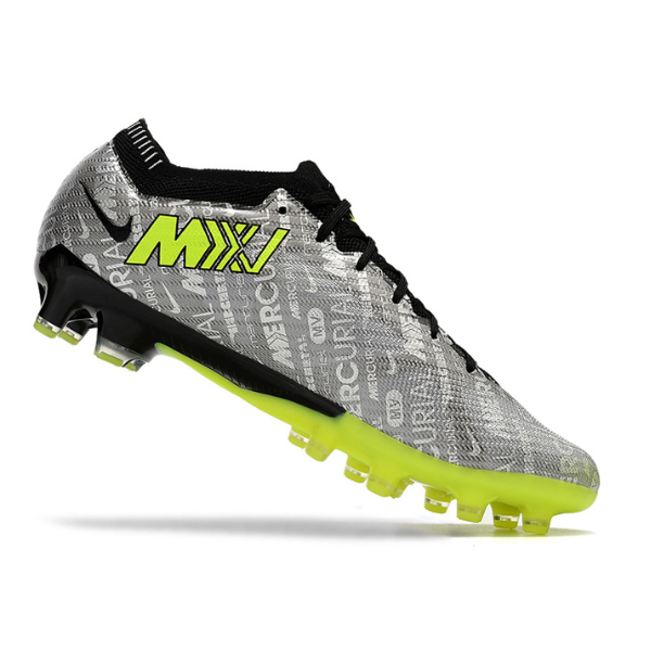 Chuteira Campo Nike Air Zoom Mercurial Vapor 15 Elite AG Cinza e Verde - VENI Futebol