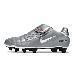 Nike Air Zoom Total 90 III Gray and Silver Firm Ground FG Football Boot