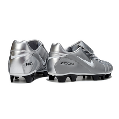 Nike Air Zoom Total 90 III Gray and Silver Firm Ground FG Football Boot