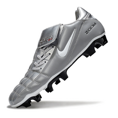 Nike Air Zoom Total 90 III Gray and Silver Firm Ground FG Football Boot