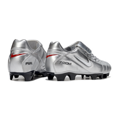 Botas de fútbol Nike Air Zoom Total 90 III para terreno firme FG (plata)
