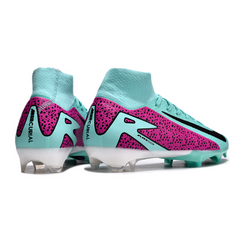 Botas de fútbol Nike Air Zoom Mercurial Superfly 10 Elite azul y morado para terreno firme FG