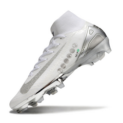 Nike Air Zoom Mercurial Superfly 10 Elite White and Silver Firm Ground FG Football Boot