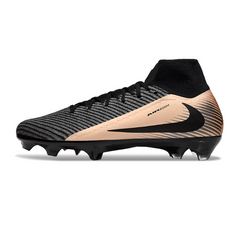 Scarpa da calcio Nike Air Zoom Mercurial Superfly 10 Elite nera e bronzo per terreni compatti FG