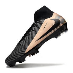 Scarpa da calcio Nike Air Zoom Mercurial Superfly 10 Elite nera e bronzo per terreni compatti FG