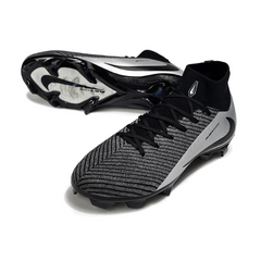 Scarpa da calcio Nike Air Zoom Mercurial Superfly 10 Elite nera e argento per terreni compatti FG