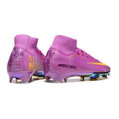 Botas de fútbol Nike Air Zoom Mercurial Superfly 10 Elite moradas para terreno firme (FG).