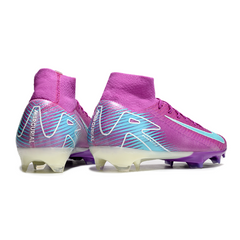 Botas de fútbol Nike Air Zoom Mercurial Superfly 10 Elite FG para terreno firme, color morado y azul