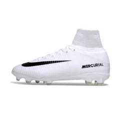 Nike Mercurial Superfly 5 Elite White and Black Firm Ground FG Football Boot