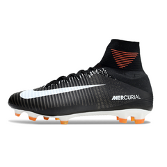 Scarpa da calcio Nike Mercurial Superfly 5 Elite nera e bianca per terreni compatti FG