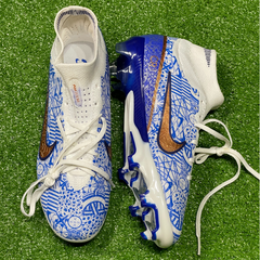 Chuteira Campo Nike Zoom Mercurial Superfly 9 Elite FG Azul CR7 Tamanho 38