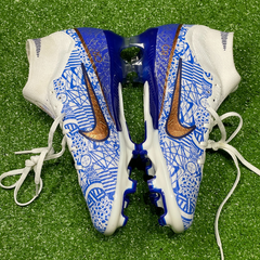 Chuteira Campo Nike Zoom Mercurial Superfly 9 Elite FG Azul CR7 Tamanho 38