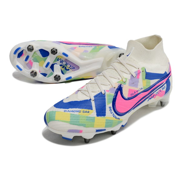 Chuteira Campo Nike Zoom Mercurial Superfly 9 Elite SG Trava Mista SolCal Pack - VENI Futebol