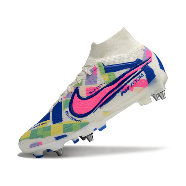 Chuteira Campo Nike Zoom Mercurial Superfly 9 Elite SG Trava Mista SolCal Pack - VENI Futebol