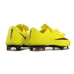 Scarpa da calcio Nike Air Zoom Mercurial Vapor 10 Elite gialla e rosa per terreni compatti FG