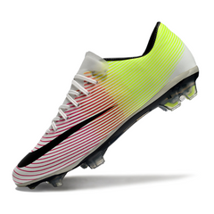 Botas de fútbol Nike Air Zoom Mercurial Vapor 10 Elite FG para terreno firme, color blanco, rojo y amarillo