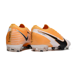 Botas de fútbol Nike Zoom Mercurial Vapor 13 Elite para terreno firme, color naranja y blanco