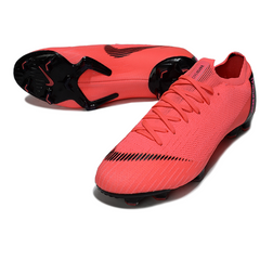 Botas de fútbol Nike Zoom Mercurial Vapor 13 Elite FG para terreno firme en color rosa salmón y negro