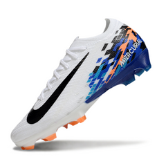 Scarpa da calcio Nike Air Zoom Mercurial Vapor 16 Elite bianca e blu per terreni compatti FG
