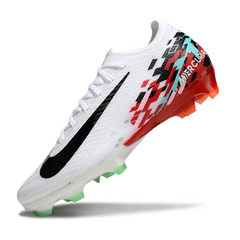 Scarpa da calcio Nike Air Zoom Mercurial Vapor 16 Elite bianca e rossa per terreni compatti FG
