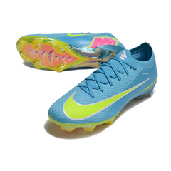 Nike Air Zoom Mercurial Vapor 16 Elite Light Blue and Yellow Firm Ground FG Football Boot
