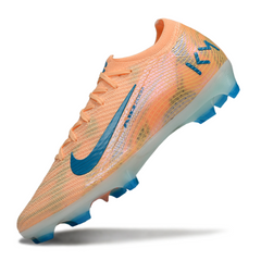 Botas de fútbol Nike Air Zoom Mercurial Vapor 16 Elite Mbappé Orange Pack para terreno firme (FG).