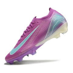 Botas de fútbol Nike Air Zoom Mercurial Vapor 16 Elite FG para terreno firme, color morado y azul claro