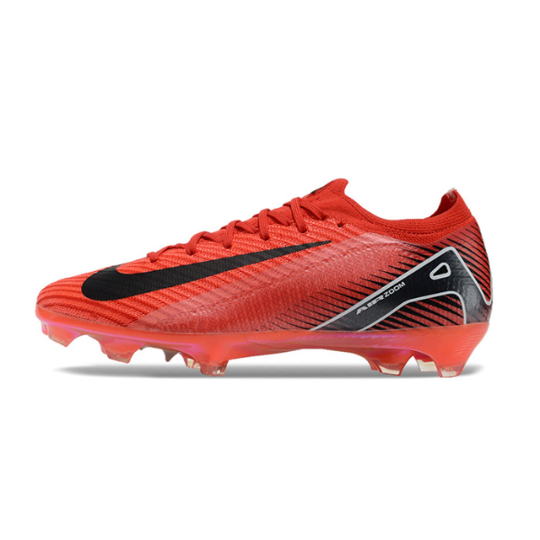 Chuteira Campo Nike Air Zoom Mercurial Vapor 16 Elite FG Vermelha e Preta - VENI Futebol