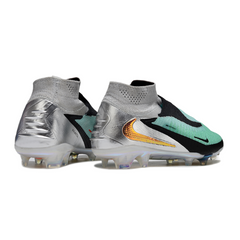 Nike Phantom 6 DF Elite Light Green and Silver Firm Ground FG Football Boot