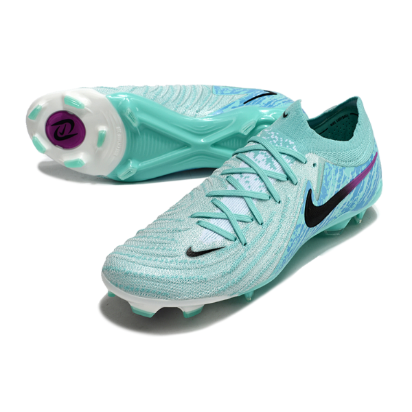 Chuteira Campo Nike Phantom GX2 Elite FG Azul Claro e Preta - VENI Futebol