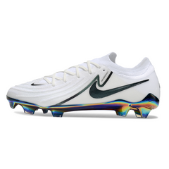 Nike Phantom GX2 Elite White and Green Firm Ground FG Football Boot