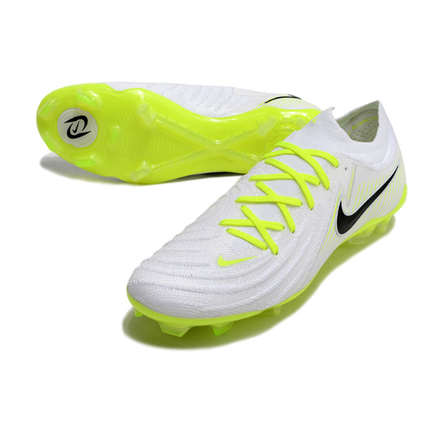 Chuteira Campo Nike Phantom GX2 Elite FG Branca e Verde - VENI Futebol