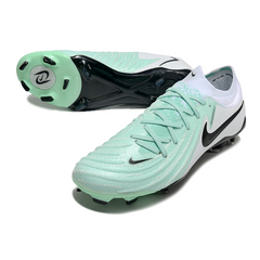 Scarpa da calcio Nike Phantom GX2 Elite FG verde chiaro e bianco per terreni compatti