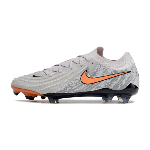 Chuteira Campo Nike Phantom GX2 Elite FG Cinza e Laranja - VENI Futebol