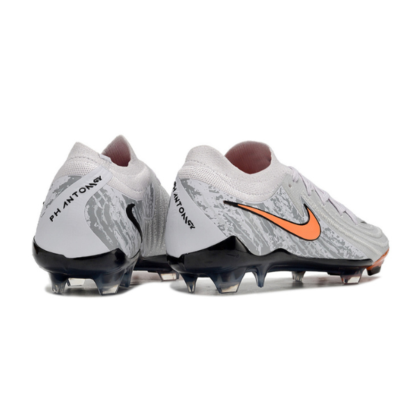 Chuteira Campo Nike Phantom GX2 Elite FG Cinza e Laranja - VENI Futebol