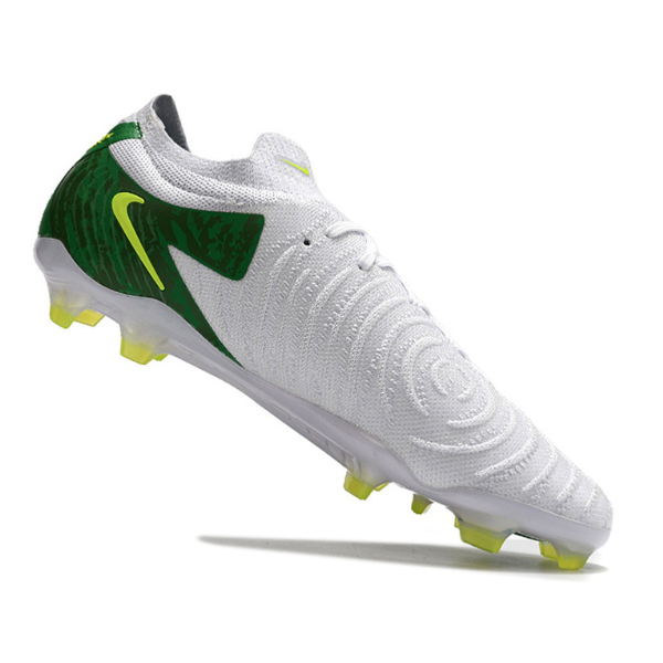 Chuteira Campo Nike Phantom GX2 Elite FG Branca, Verde e Amarela - VENI Futebol