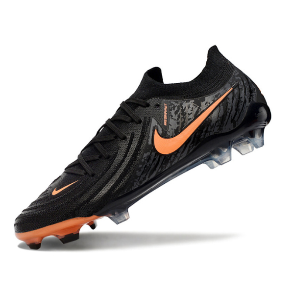 Chuteira Campo Nike Phantom GX2 Elite FG Preta e Laranja - VENI Futebol