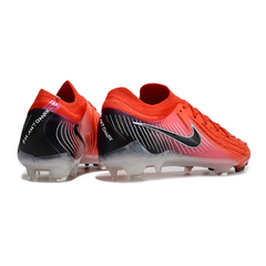 Scarpa da calcio Nike Phantom GX2 Elite rossa e nera per terreni compatti FG
