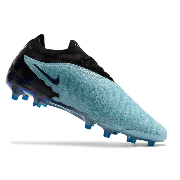 Chuteira Campo Nike Phantom GX Elite FG Azul Claro e Preta - VENI Futebol