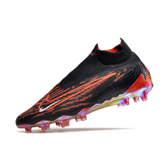 Chuteira Campo Nike Phantom GX Elite DF FG Preta e Vermelha - VENI Futebol