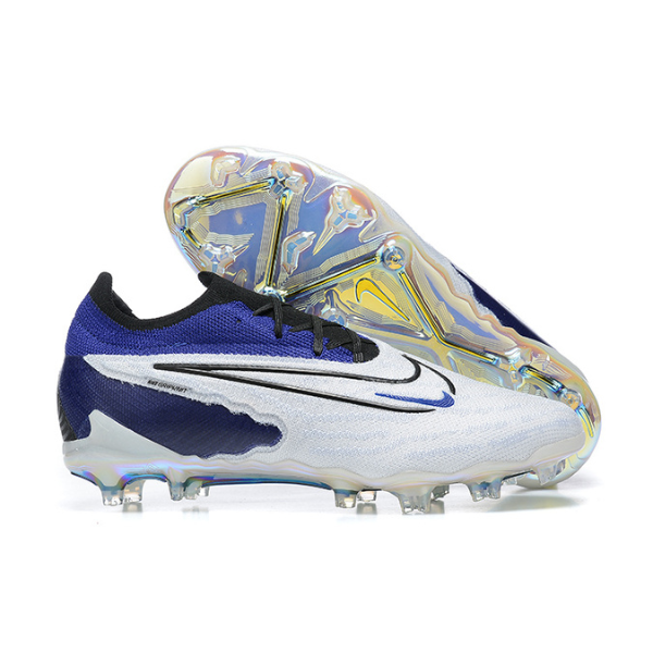 Chuteira Campo Nike Phantom GX Elite FG Branca,Azul e Preta - VENI Futebol