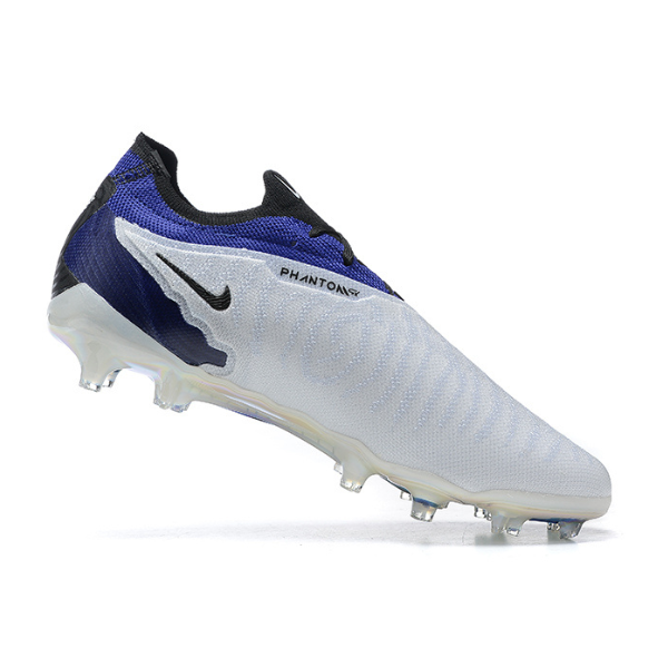 Chuteira Campo Nike Phantom GX Elite FG Branca,Azul e Preta - VENI Futebol