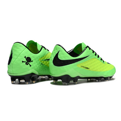 Bota de fútbol Nike Phantom Hypervenom Elite verde para terreno firme (FG)