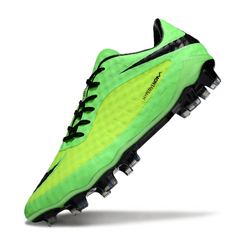 Bota de fútbol Nike Phantom Hypervenom Elite verde para terreno firme (FG)